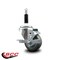 Service Caster 3'' Gray Poly Swivel 7/8'' Expanding Stem Caster with Brake SCC-EX20S314-PPUB-TLB-78 - alternate 4